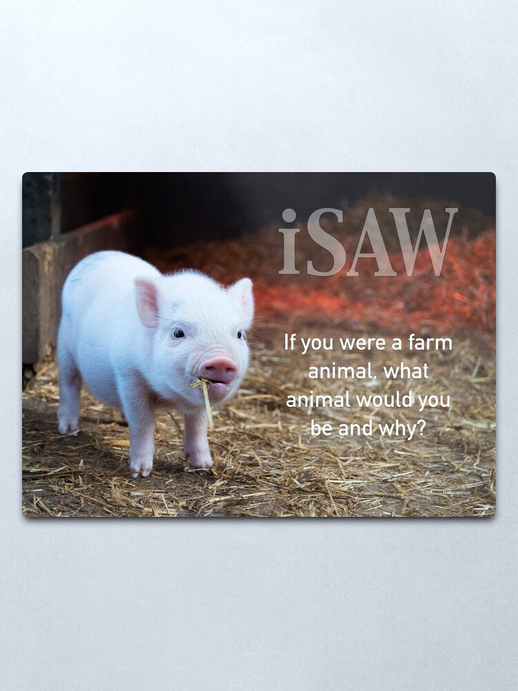Alternate view of If You Were A Farm Animal Metal Print