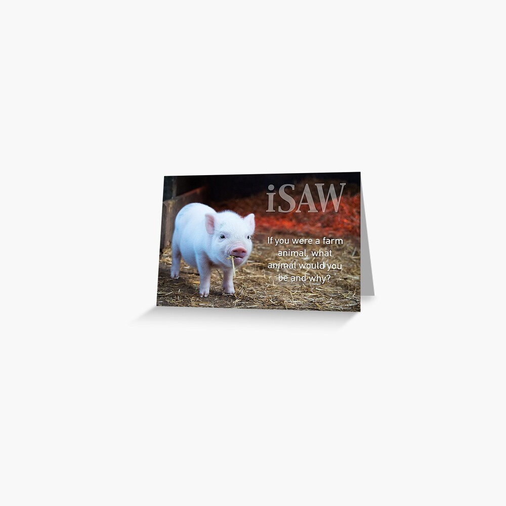 If You Were A Farm Animal Greeting Card