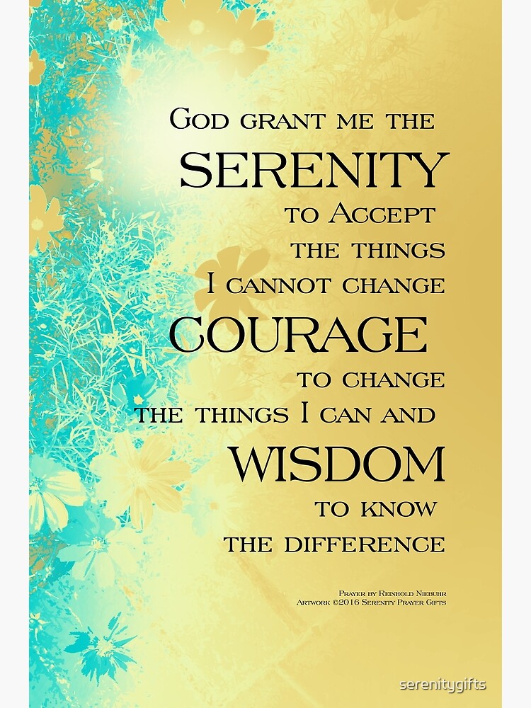 the serenity prayer