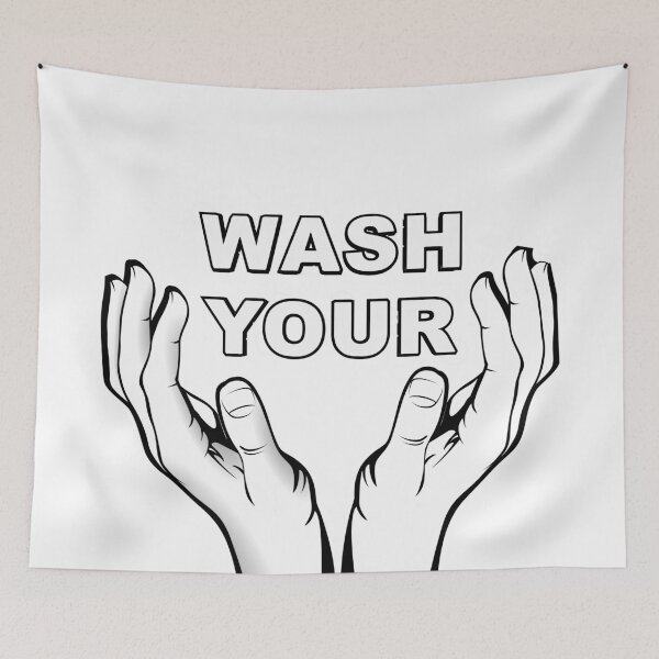 Item preview, Wash Your Hands (White) designed and sold by hyproinc.