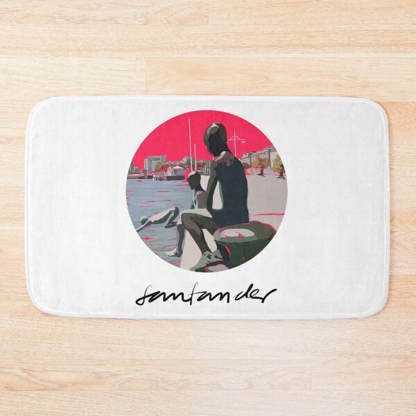 Item preview, Los Raqueros de Puertochico, Santander, with fuchsia background designed and sold by AnaSanSegundo.