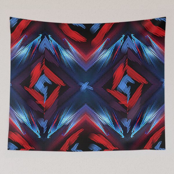 Item preview,  RED AND BLUE  ABSTRACTION WITH A HINT OF PURPLE designed and sold by Adri Barnard.