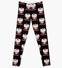Polska - Polish Coat of Arms - White Eagle Leggings