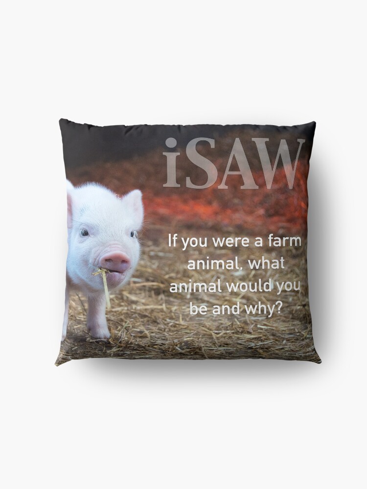 Alternate view of If You Were A Farm Animal Floor Pillow