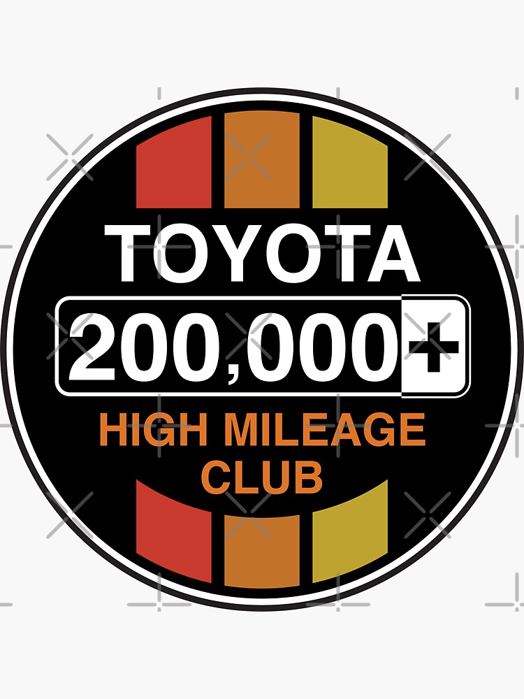 Toyota High Mileage Club - 200,000+ Miles (C Version) by brainthought