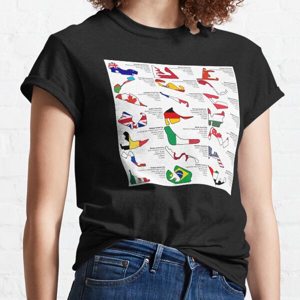 Formula 1 Circuits Grand Prix 2018 Classic T-Shirt