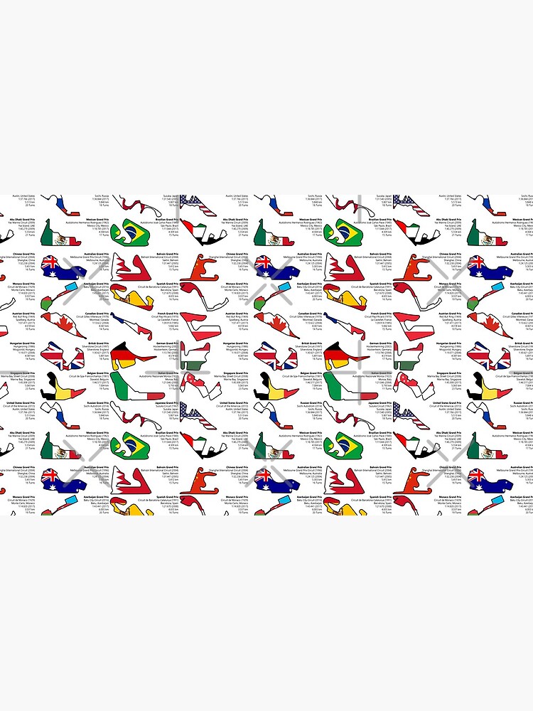 Formula 1 Circuits Grand Prix 2018 by symbolized