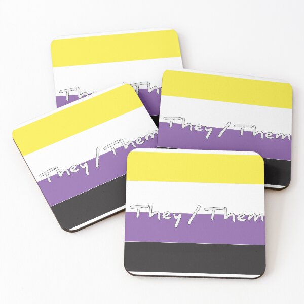 Item preview, THEY / THEM flag designed and sold by RubyIsNotCool.