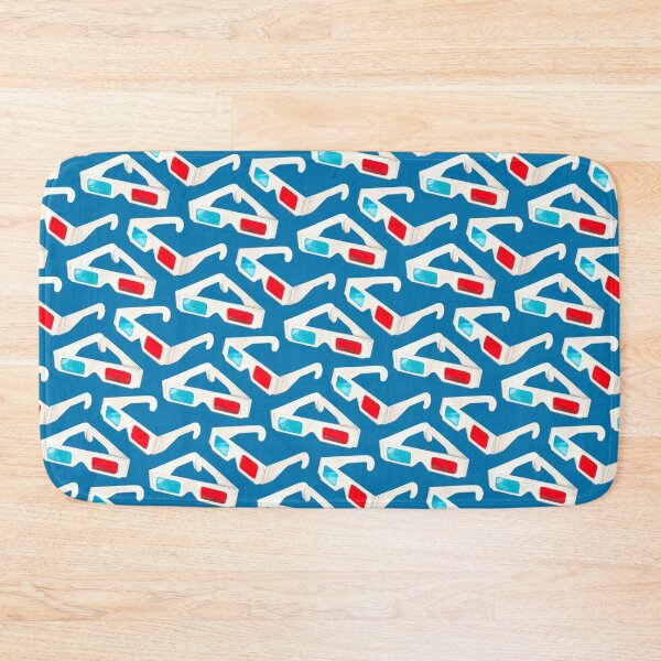 Item preview, 3D Glasses Pattern - Navy designed and sold by Kelly  Gilleran.