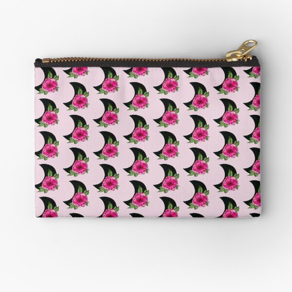 Moon Flower Zipper Pouch