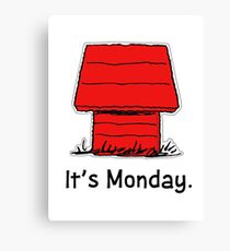Snoopy Monday Canvas Print