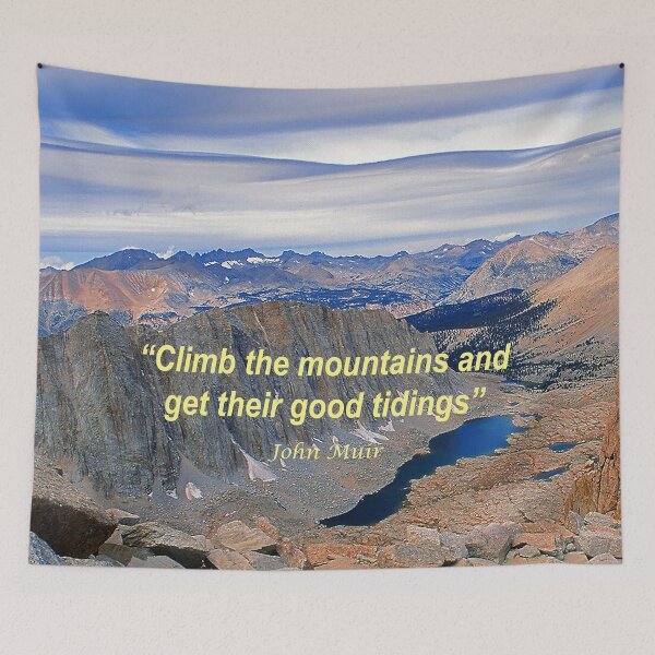 Item preview, Climb The Mountains - John Muir Quote designed and sold by My Photo Shop.
