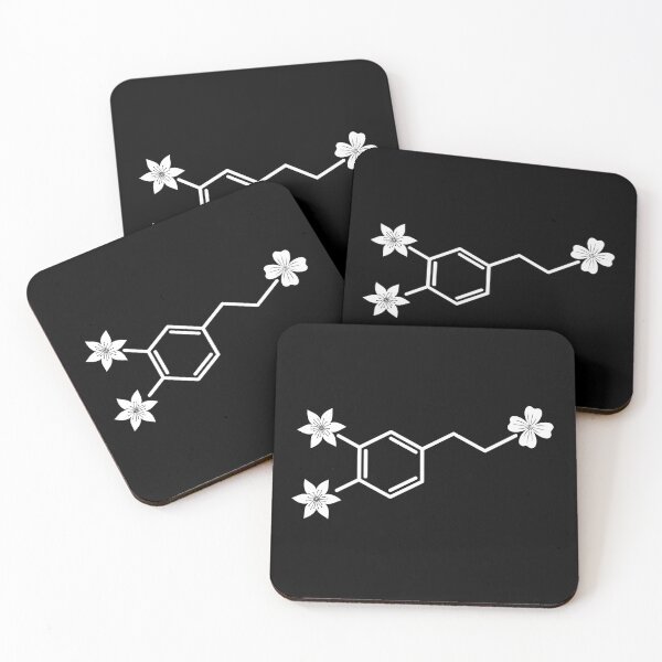 Item preview, Dopamine Molecule and Flowers Chemistry designed and sold by mrhighsky.
