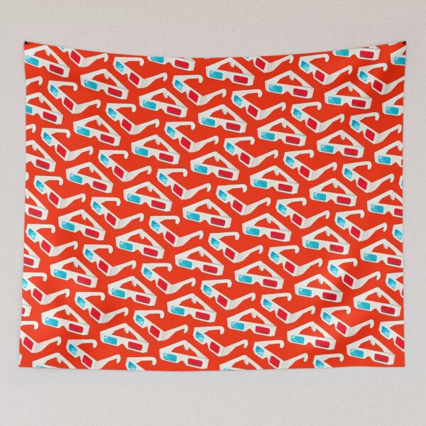 Item preview, 3D Glasses Pattern - Red designed and sold by Kelly  Gilleran.