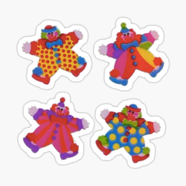 Sticker enfant clown mini velo - TenStickers