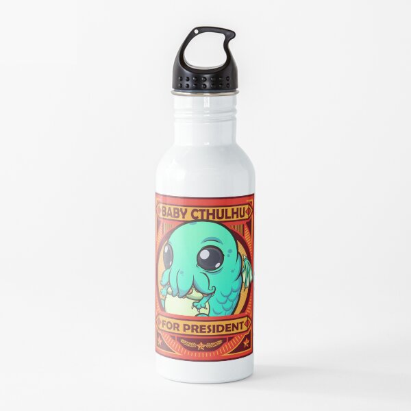 Baby Cthulhu For President Water Bottle