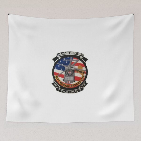 Item preview, US Army Tx C Co.2-149 AVN Ok ALAMO DUSTOFF Patch Sticker designed and sold by MilitaryPlus.