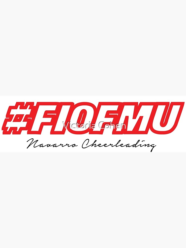 "FIOFMU Navarro Cheerleading" Poster by queenvicc Redbubble