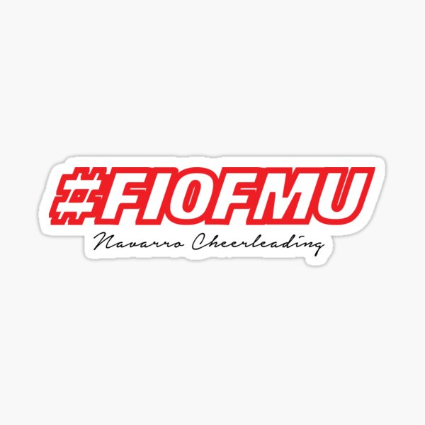 "FIOFMU Navarro Cheerleading" Sticker by queenvicc Redbubble