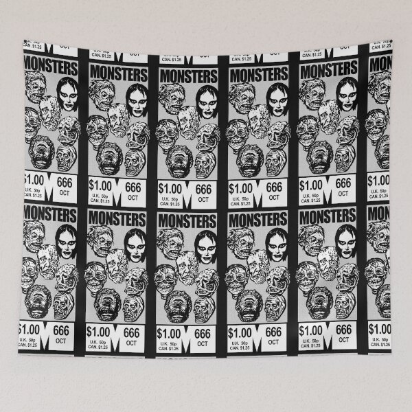 Item preview, The Marvelous Age of Monsters (B&W) designed and sold by HereticTees.