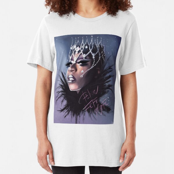 Felicia Minor Digital Art by Carlos Gzz Slim Fit T-Shirt