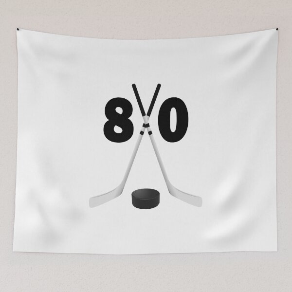 Item preview, Hockey number 80 - eighty with sticks and disc designed and sold by AllShirts21.