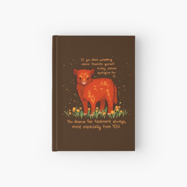 Vista previa del artículo con la obra «"Te mereces un trato justo siempre" Highland Calf», diseñado y vendido por thelatestkate.