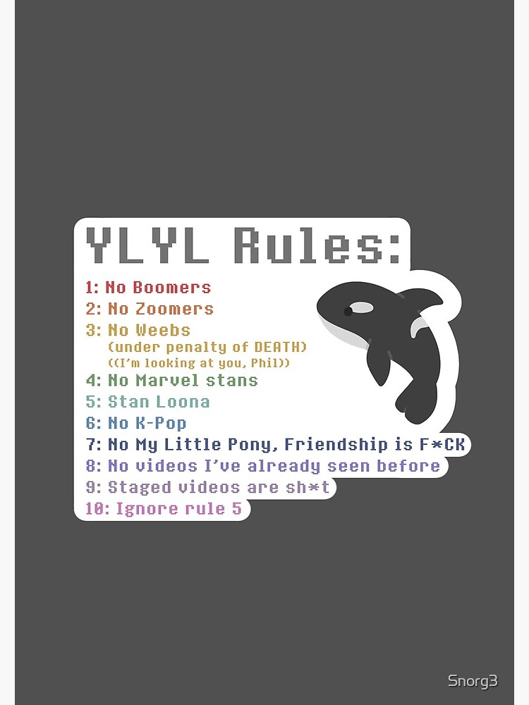 "Wilbur Soot YLYL rules" Spiral Notebook by Snorg3 | Redbubble