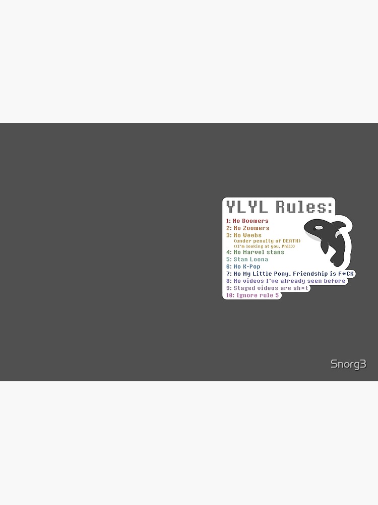 "Wilbur Soot YLYL rules" Hardcover Journal by Snorg3 | Redbubble