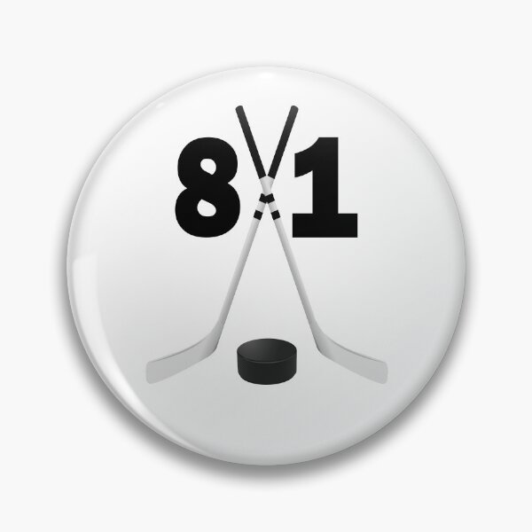 Item preview, Hockey number 81 - eighty one with sticks and disc designed and sold by AllShirts21.