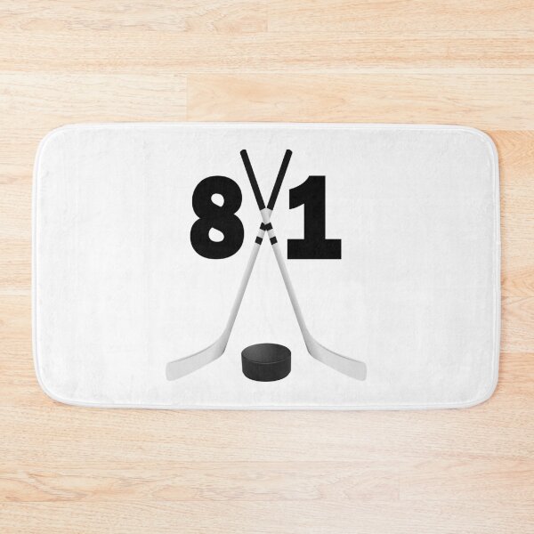 Item preview, Hockey number 81 - eighty one with sticks and disc designed and sold by AllShirts21.