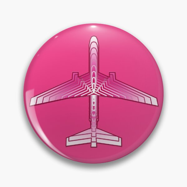 Item preview, Art Deco Plane, Fuchsia and Pastel Pink designed and sold by Marymarice.