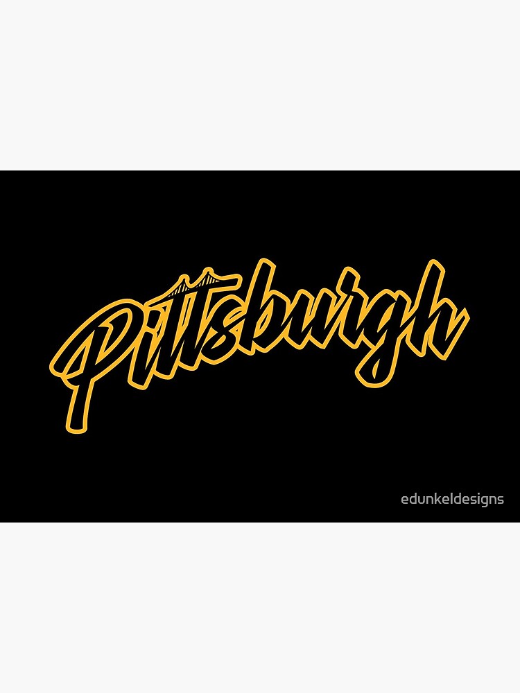 Pittsburgh Script Logo Sticker for Sale by edunkeldesigns