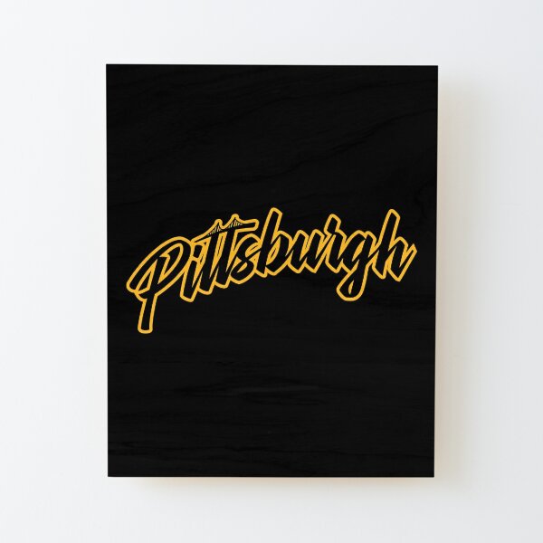 Pittsburgh Script Logo Sticker for Sale by edunkeldesigns