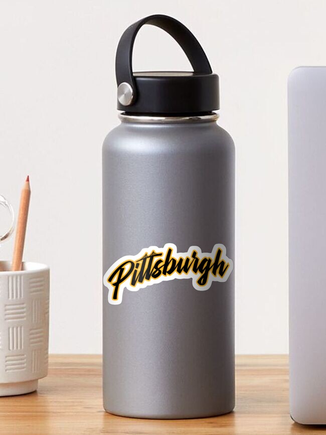 Pittsburgh Script Logo Sticker for Sale by edunkeldesigns