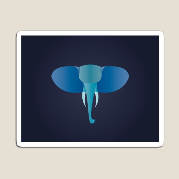 Minimalist Elephant Magnet
