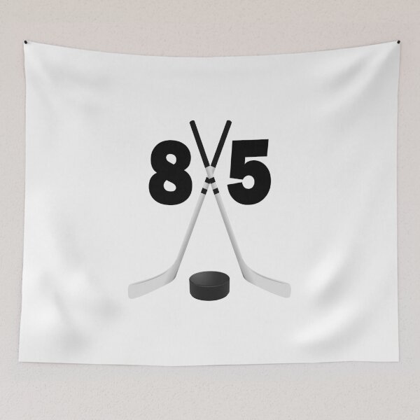 Item preview, Hockey number 85 - eighty five with sticks and disc designed and sold by AllShirts21.