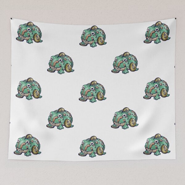 Item preview, Pacman Frog Bank Illustration designed and sold by Maya Harding.