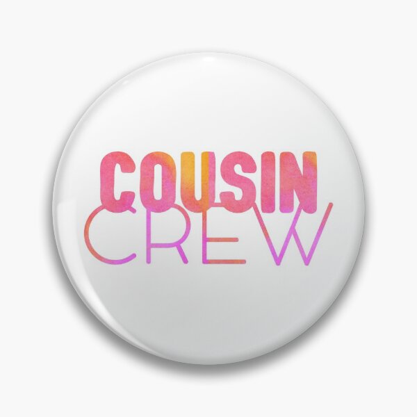 Artikelvorschau, Cousin Crew - Cousins machen beste Freunde - Cousin Love - Cousin Squad - Team Cousin - Cousin Typografie in rosa Wasserfarben entworfen und verkauft von smooshfaceutd.