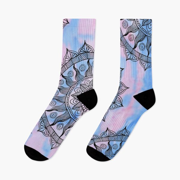 Artikelvorschau, Pastellrosa Blau Boho Mandala entworfen und verkauft von Julie Erin Designs.