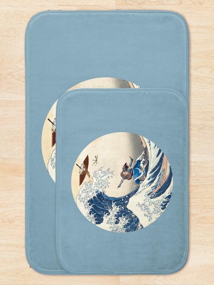 Alternate view of Great Wave Off Kyoshi Island Bath Mat