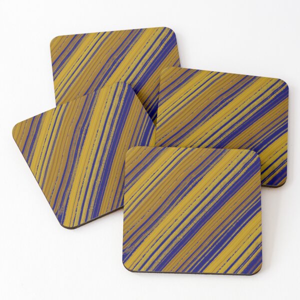 Item preview, OIL Mustard PAINT WOOD Pattern Blue Design designed and sold by Lighvision.