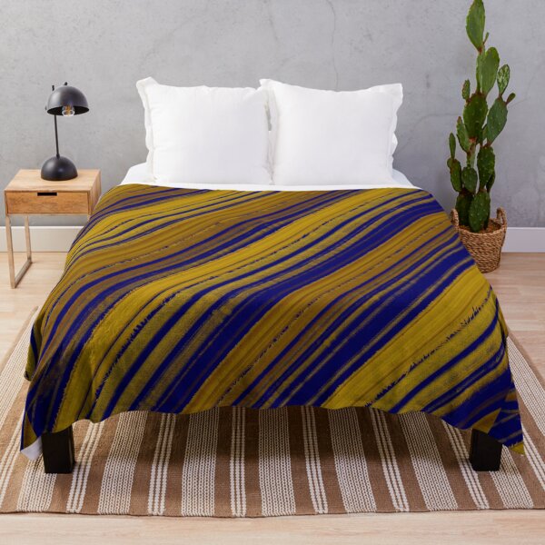 Item preview, OIL Mustard PAINT WOOD Pattern Blue Design designed and sold by Lighvision.