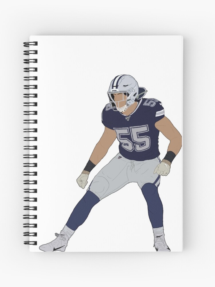 Leighton Vander Esch Dallas 55' Spiral Notebook for Sale by sockaholic13