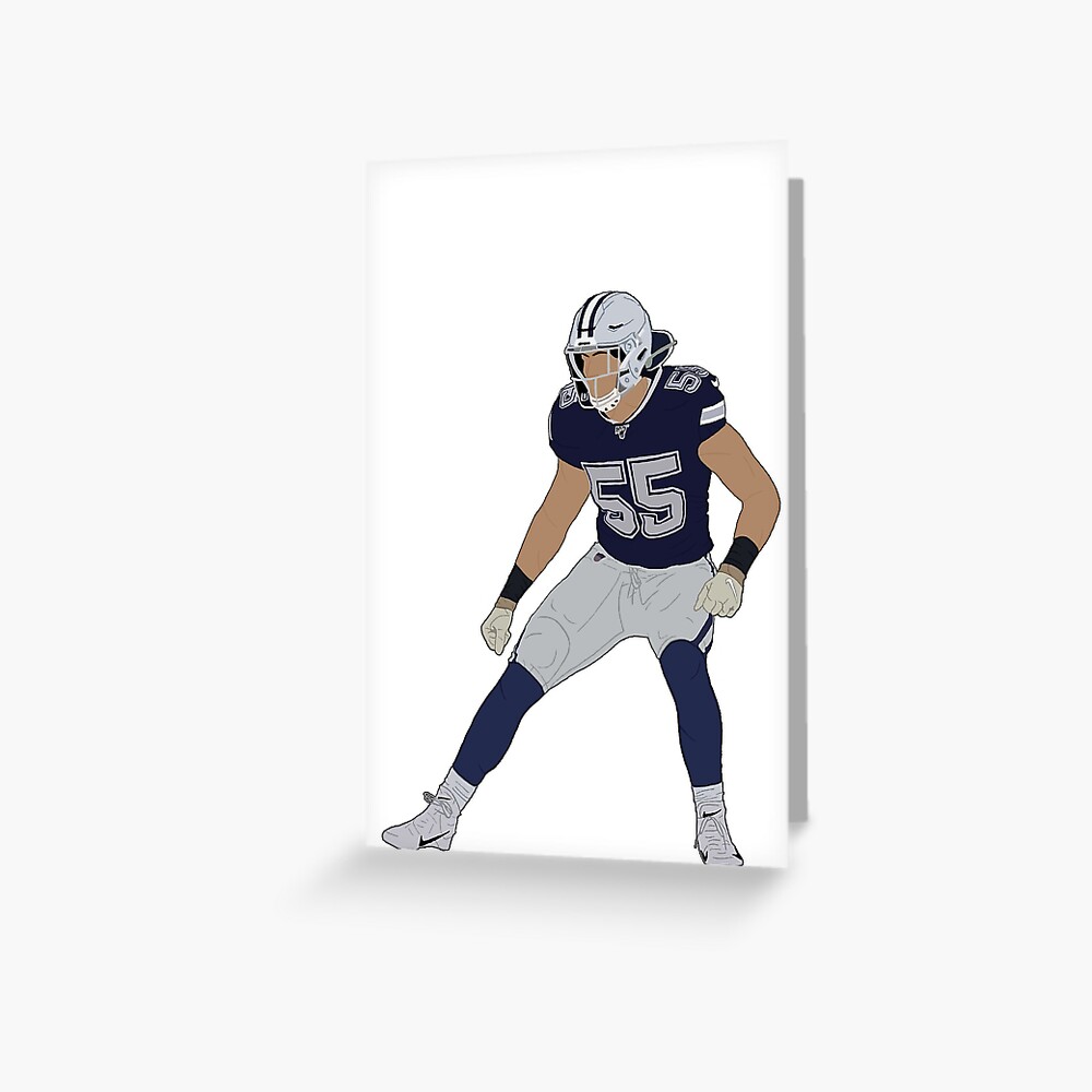 Leighton Vander Esch Dallas 55 Greeting Card for Sale by sockaholic13