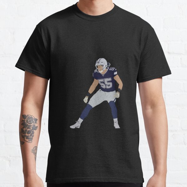 Leighton Vander Esch Dallas Cowboys Men's by Name & Number Logo T-Shirt -  Ash