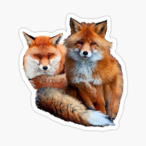 Item preview, RED FOXES IN BLACK designed and sold by BulganLumini.