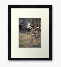 Okina Illusions - Fox Kitsune Yokai Framed Print