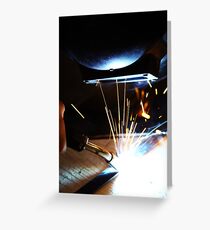 Welding Photograph Greeting Card