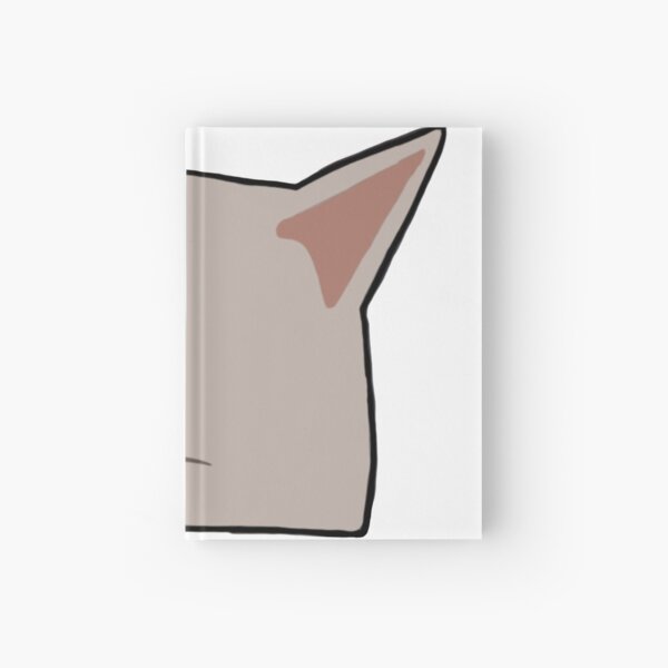 women yelling at cat meme doodle Hardcover Journal